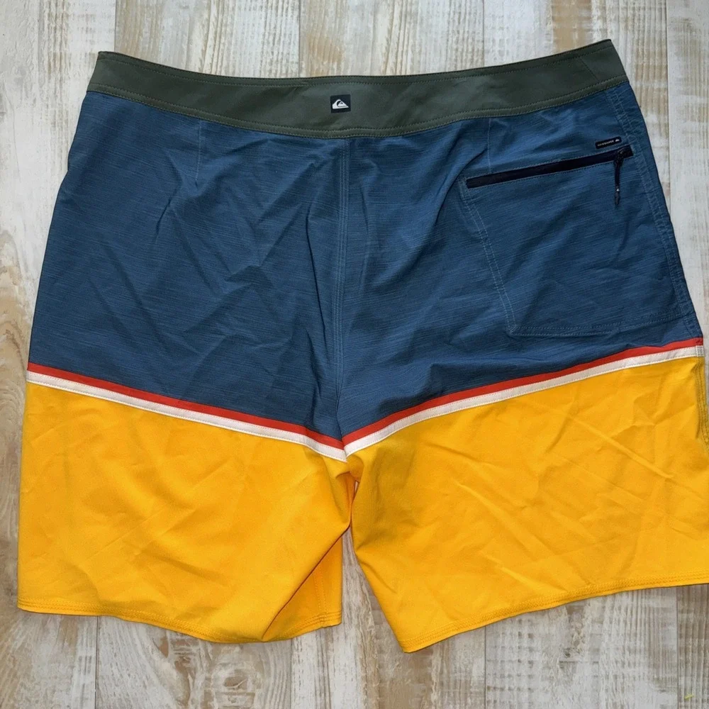 QUIKSILVER High Line Board‎ Shorts 4 Way Stretch Size 40 Mid Length 20 Inseam 8